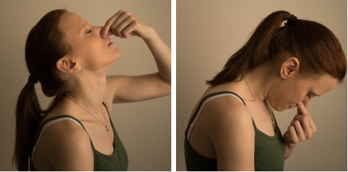 Übung zum Abschwellen der Schleimhäute