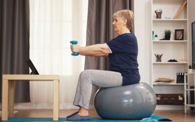 Lungensport in einer Online-Version